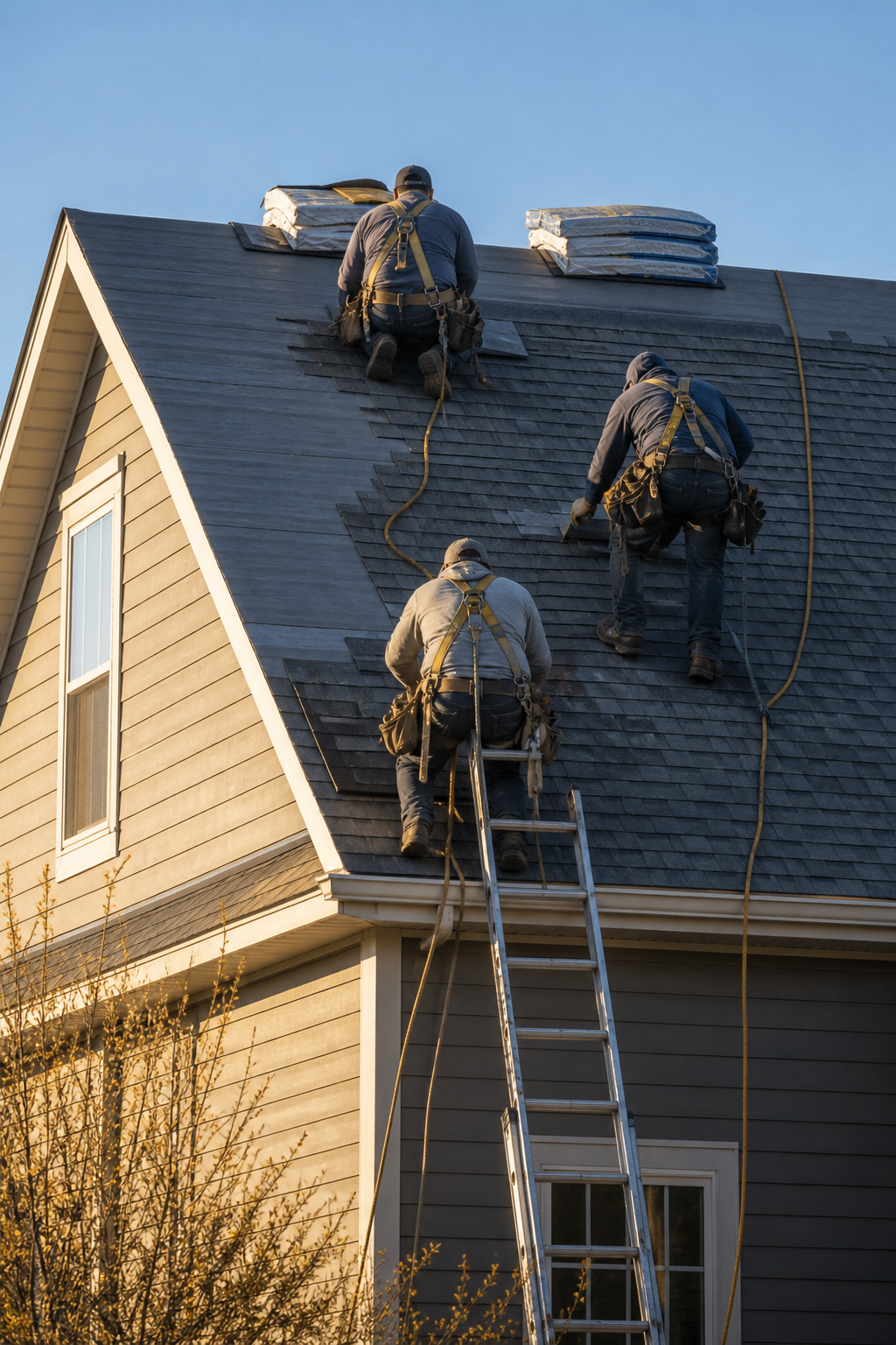 Braden Roofing crew